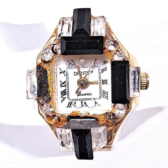 Vintage Bonetto Women's Finger Watch Digits Collection Quartz Japan Movement - Picture 1 of 11